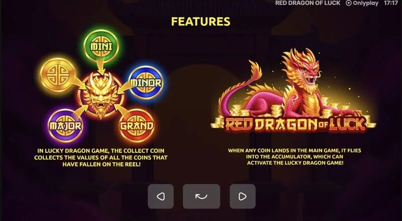 Red Dragon of Luck – Mini, Minor, Major ir Grand Jackpot